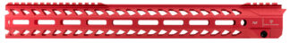 Strike Industries Strike Rail AR-15 M-LOK Handguard 17 in Red Aluminum