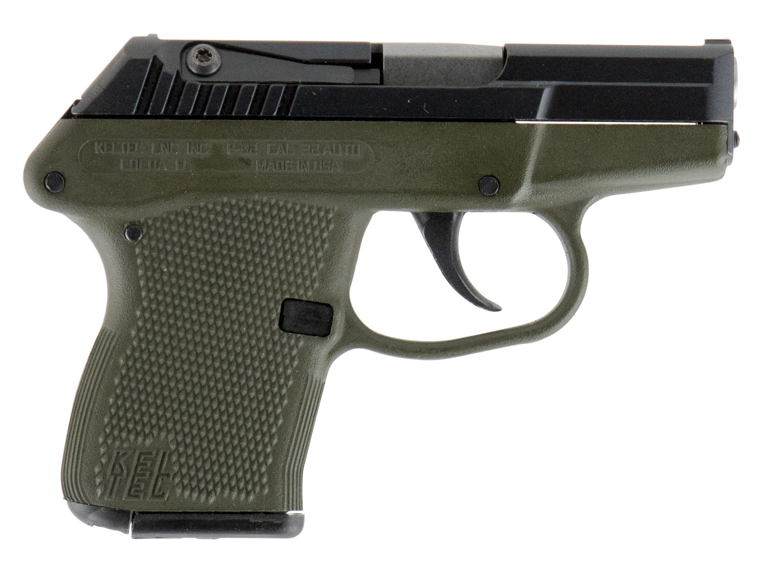 Kel-Tec P32 Semi-Auto Pistol in .32 ACP | Green Aluminum Frame