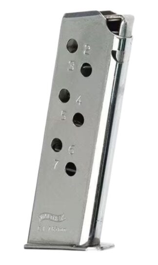 Walther Arms PPK .32 Auto (ACP) 7-Round Nickel Magazine