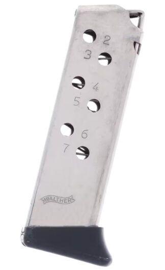Walther Arms PPK .32 Auto (ACP) 7-Round Nickel Finish Magazine