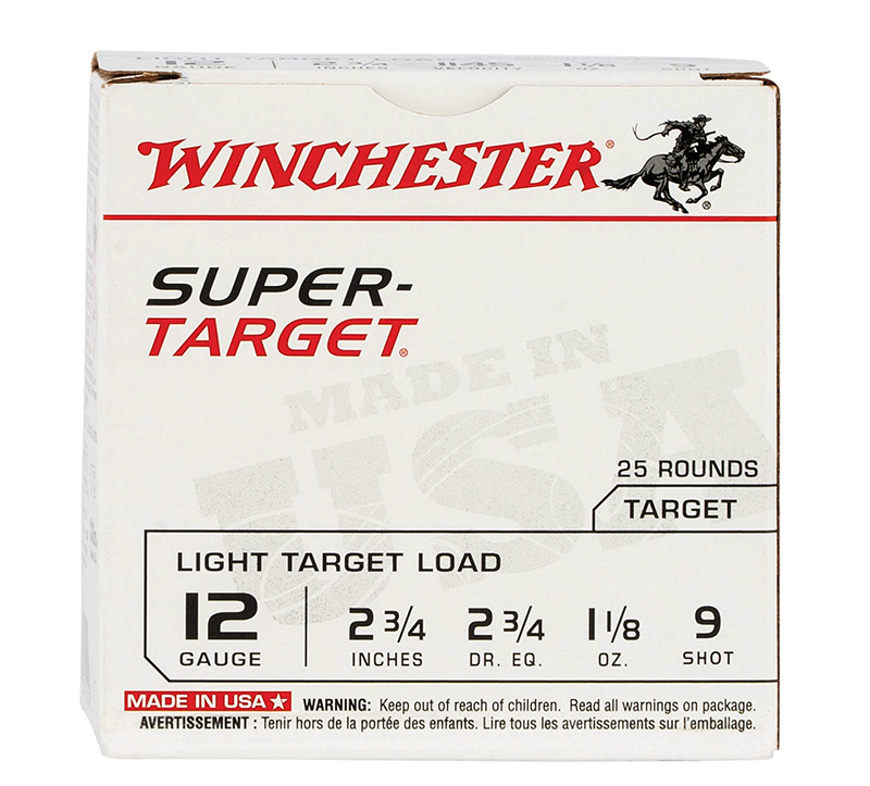 Winchester Super-Target 12 Gauge 2.75 in, 1-1/8 oz #9 Shot