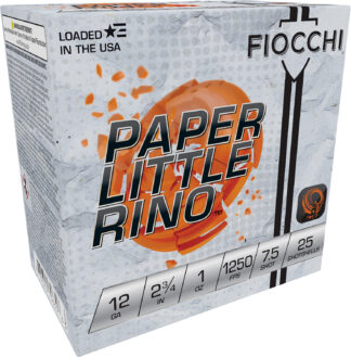 Fiocchi Paper Little Rino Extrema 12 Gauge 2.75 in #7.5 Shot, 1 oz, 25 Rounds