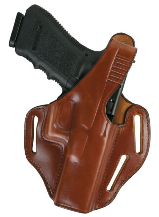 Bianchi Model 77 Piranha Pancake-Style Belt Slide Holster for S&W J-Frame 2 in, Right Hand, Tan