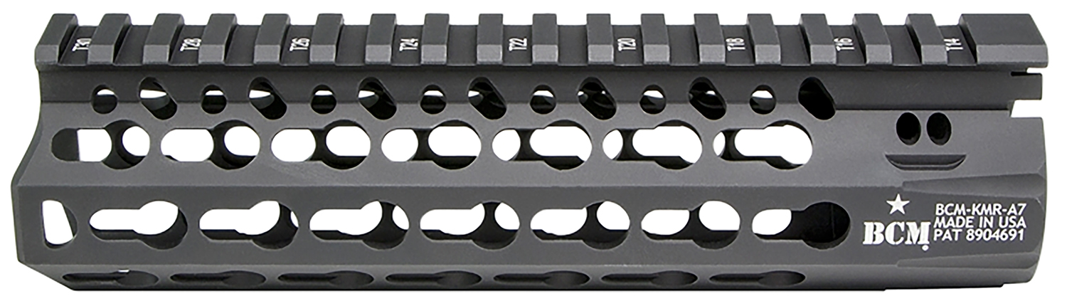 BCM KMR Alpha Handguard KMRA7556BK KeyMod, Aluminum, Black Anodized, 7.39" Long