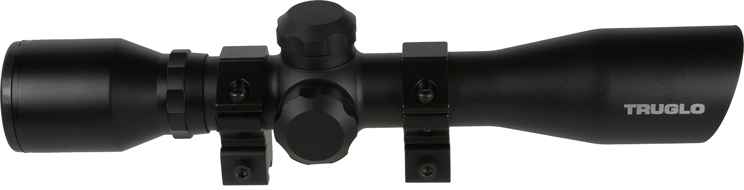 Truglo TG8504BR Compact 4x32 Scope, 1" Tube, Duplex Reticle, Matte Black Finish