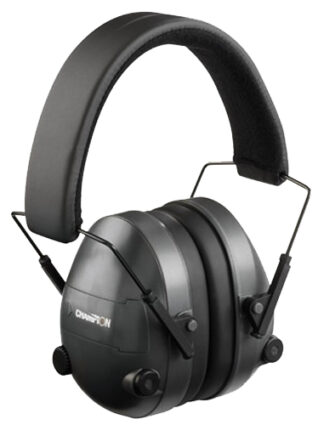 Champion Targets 40974 Electronic Muffs Over the Head, NRR 25dB, Black
