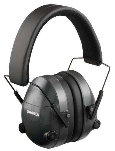 Champion Targets 40974 Electronic Muffs Over the Head, NRR 25dB, Black