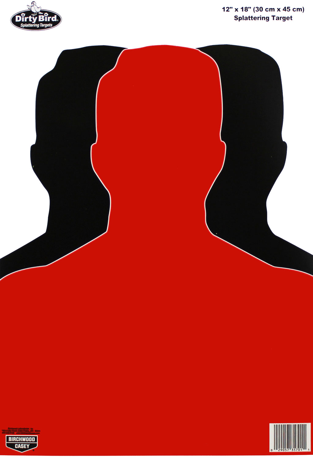 Birchwood Casey Dirty Bird Silhouette III Hanging Tagboard Target, 12 x 18 in, 100-Pack