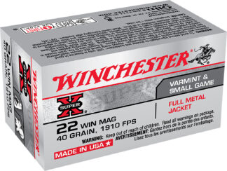 Winchester Super-X .22 WMR 40 Gr Full Metal Jacket 50-Round Box
