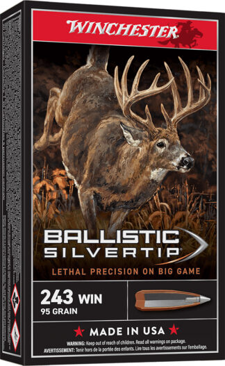 Winchester Ballistic Silvertip .243 Winchester 95 Grain Polymer Tip 20 Rounds