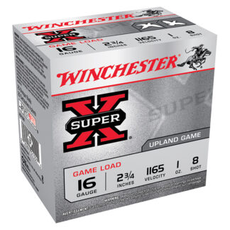 Winchester Super-X Game Load 16 Gauge 2 3/4 in 1 oz #8 Shot