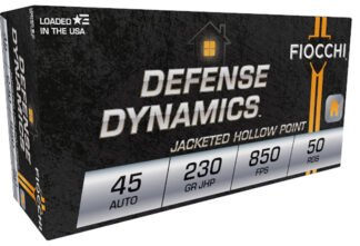 Fiocchi Extrema 45 ACP 230 gr JHP 50 Rounds Per Box