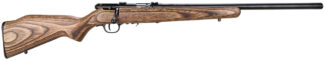 Savage 93R17 BV 17 HMR Bolt Action Rifle, 21 in Barrel, 5+1 Rounds, Matte Black & Laminate Stock