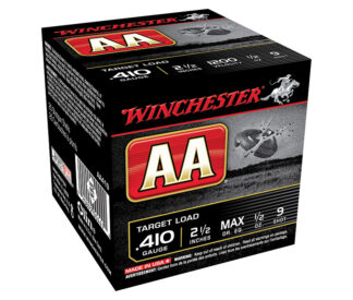 Winchester AA Target Load .410 Bore 2.5 in 1/2 oz #9 Shot, 25 Rounds