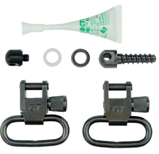 GrovTec GTSW31 GT Locking Swivel Set for Mossberg 500 Shotguns, 1 in Black Oxide