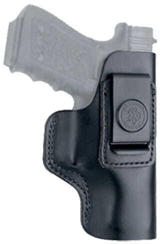 DeSantis Gunhide Insider IWB Holster, Right Hand, 4-5 in 1911, Black Leather Belt Clip