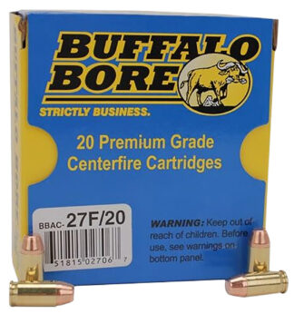 Buffalo Bore 27F20 .380 ACP 95gr FMJ Flat Nose 20 Rounds