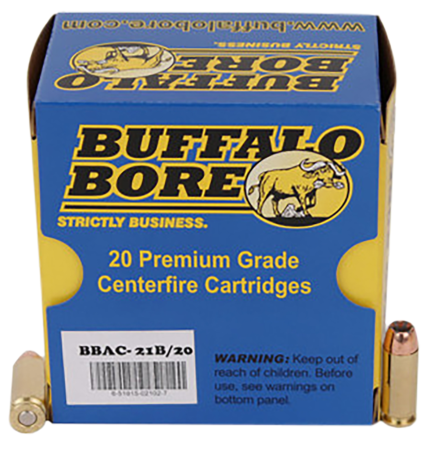 Buffalo Bore Ammunition 10mm Auto 180 Grain JHP 20 Rounds Per Box