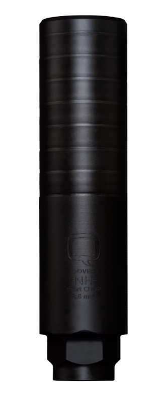 Q Short CHOP 8.6 Blackout Suppressor, 7.2 in Length, 1.75 in Diameter, Black