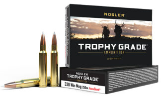 Nosler Trophy Grade .338 Winchester Magnum 250 Grain AccuBond 20 Rounds