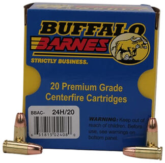 Buffalo Bore 24H20 9mm Luger +P+ 115 gr Barnes TAC-XP Lead Free