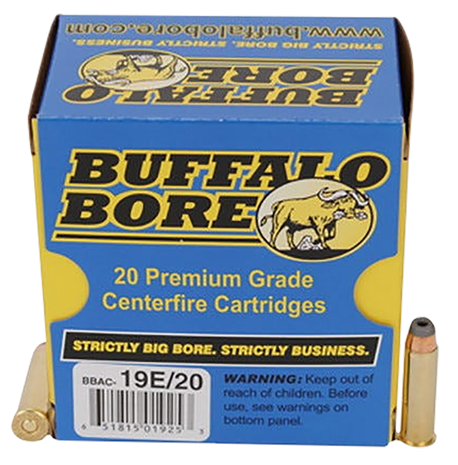 Buffalo Bore Ammunition Tactical Strictly Business .357 Magnum 158 gr JHP 20-Round Box