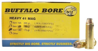 Buffalo Bore Heavy Strictly Business .41 Remington Magnum 170 gr Jacketed Hollow Point