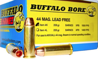Buffalo Bore 4K20 .44 Magnum 200 gr Barnes VOR-TX XPB Lead-Free, 20 Rounds/Box