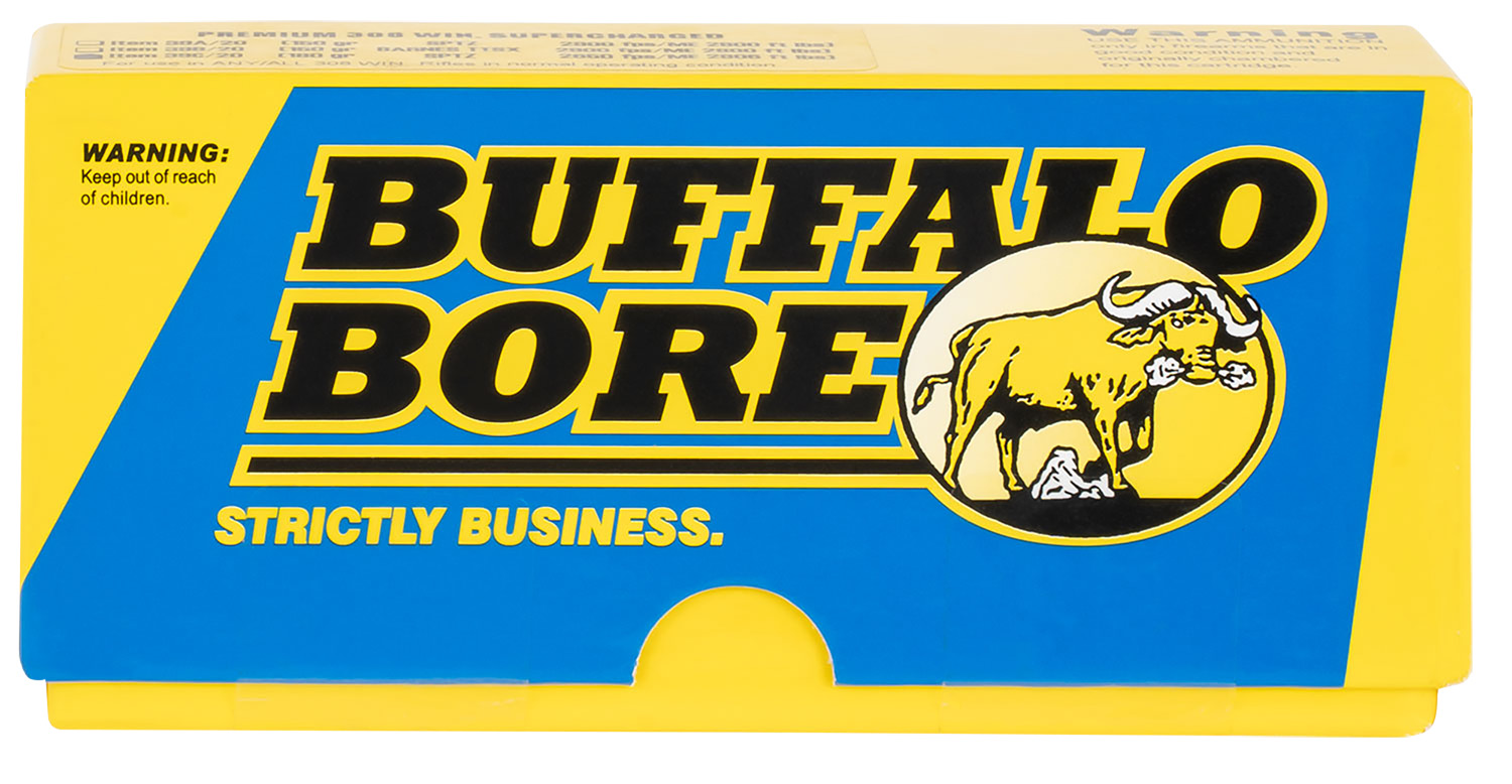 Buffalo Bore 39C20 .308 / 7.62 NATO 180 Gr Spitzer Supercharged Ammo (20 Rounds)
