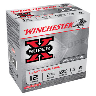 Winchester Super-X 12 Gauge 2.75 in #8 Shot Heavy Game Load, 1-1/4 oz
