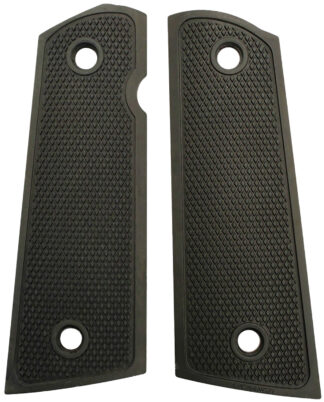 Archangel AA107 Aluminum 1911 Government Grip Panels with Black Anodized Diamond Checkering