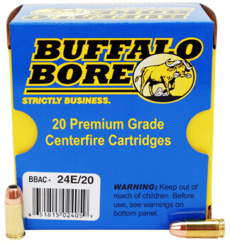 Buffalo Bore 24E20 9mm Luger +P 124 gr JHP Ammunition, 20 Rounds