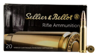 Magtech SB308F .308 180 gr Soft Point Cut Through Edge Ammo, 20 Rounds, Brass Case