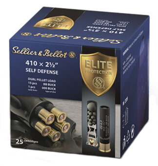 Sellier & Bellot SB410SDA .410 Bore 2.50 in 000 Buck Lead Buckshot, 25 Rounds
