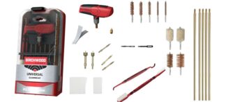 Birchwood Casey UNVCLNKIT Universal Cleaning Kit 22-Piece Multi-Caliber Multi-Gauge Plastic Box