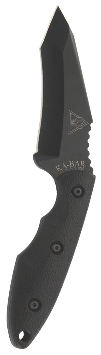 Ka-Bar TDI Hell Fire 2486 3.56" Fixed Recurve Tanto Plain Blade Black