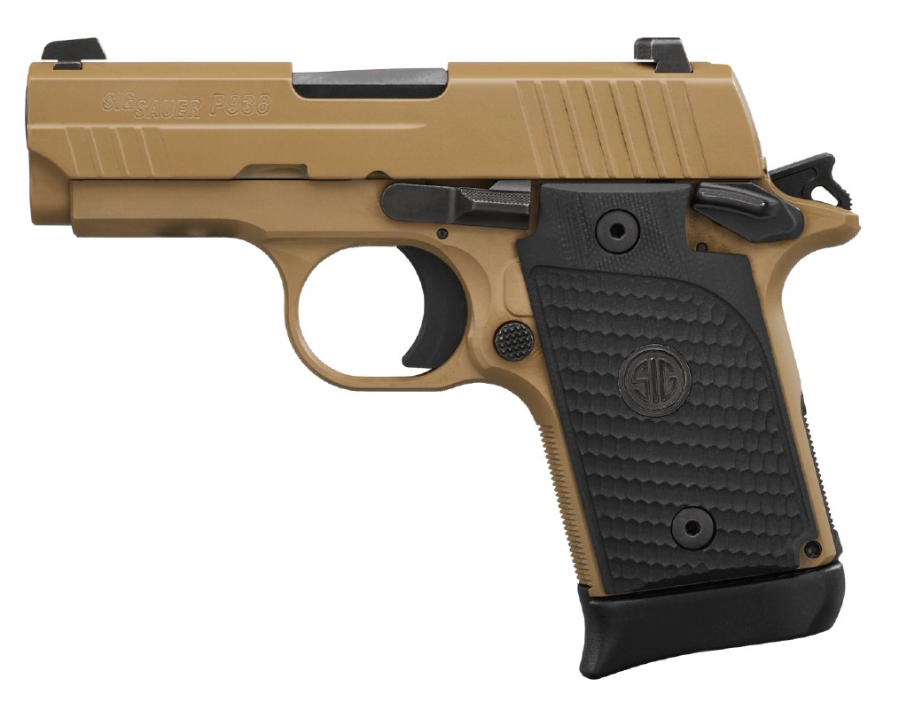 SIG SAUER P938 Emperor Scorpion 9mm, 3 in Barrel, 7+1 Rounds, Flat Dark Earth