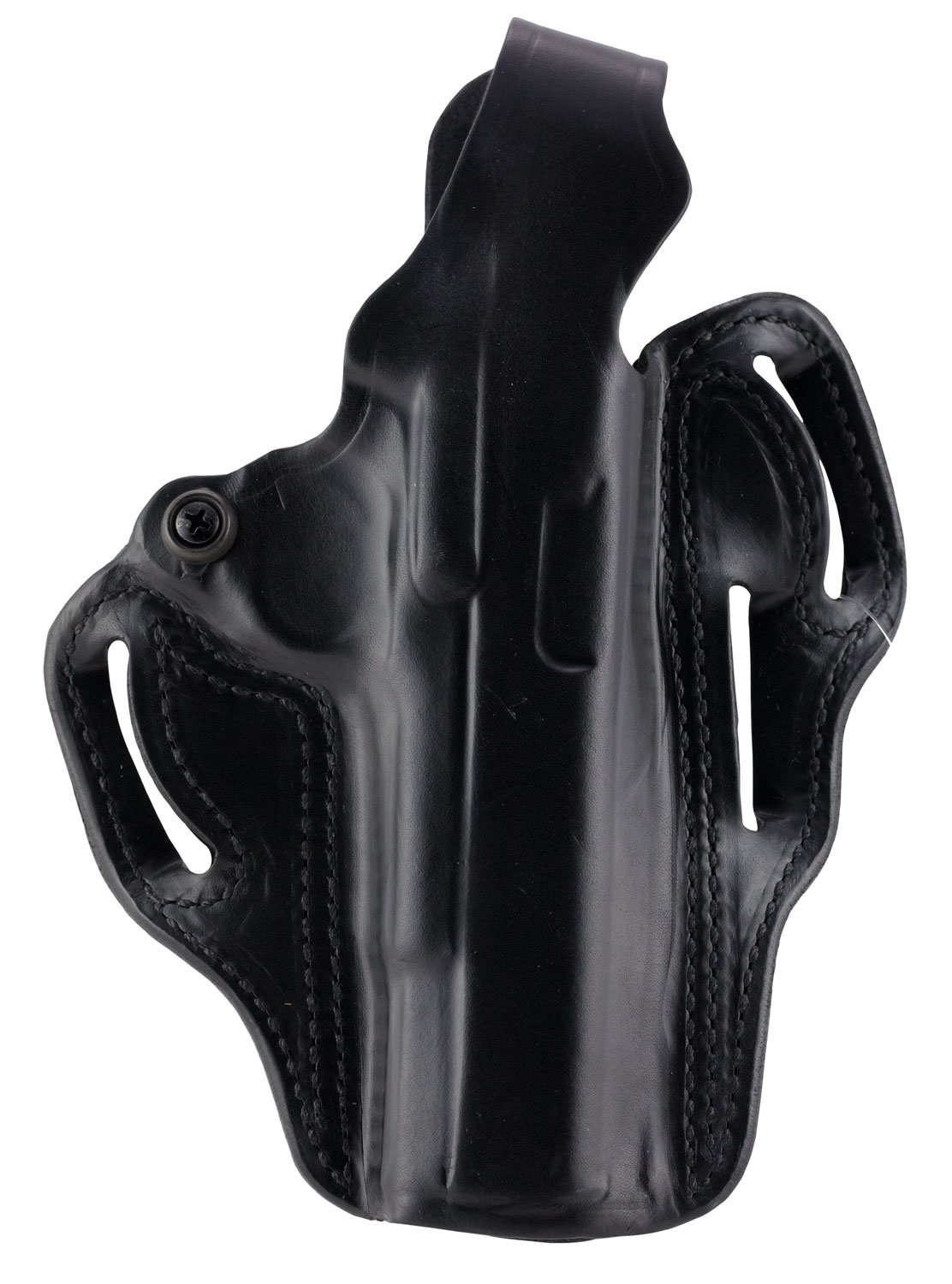 DeSantis Gunhide 001BAX7Z0 Thumb Break Scabbard OWB Leather Belt Slide, Right Hand, M&P Shield Plus