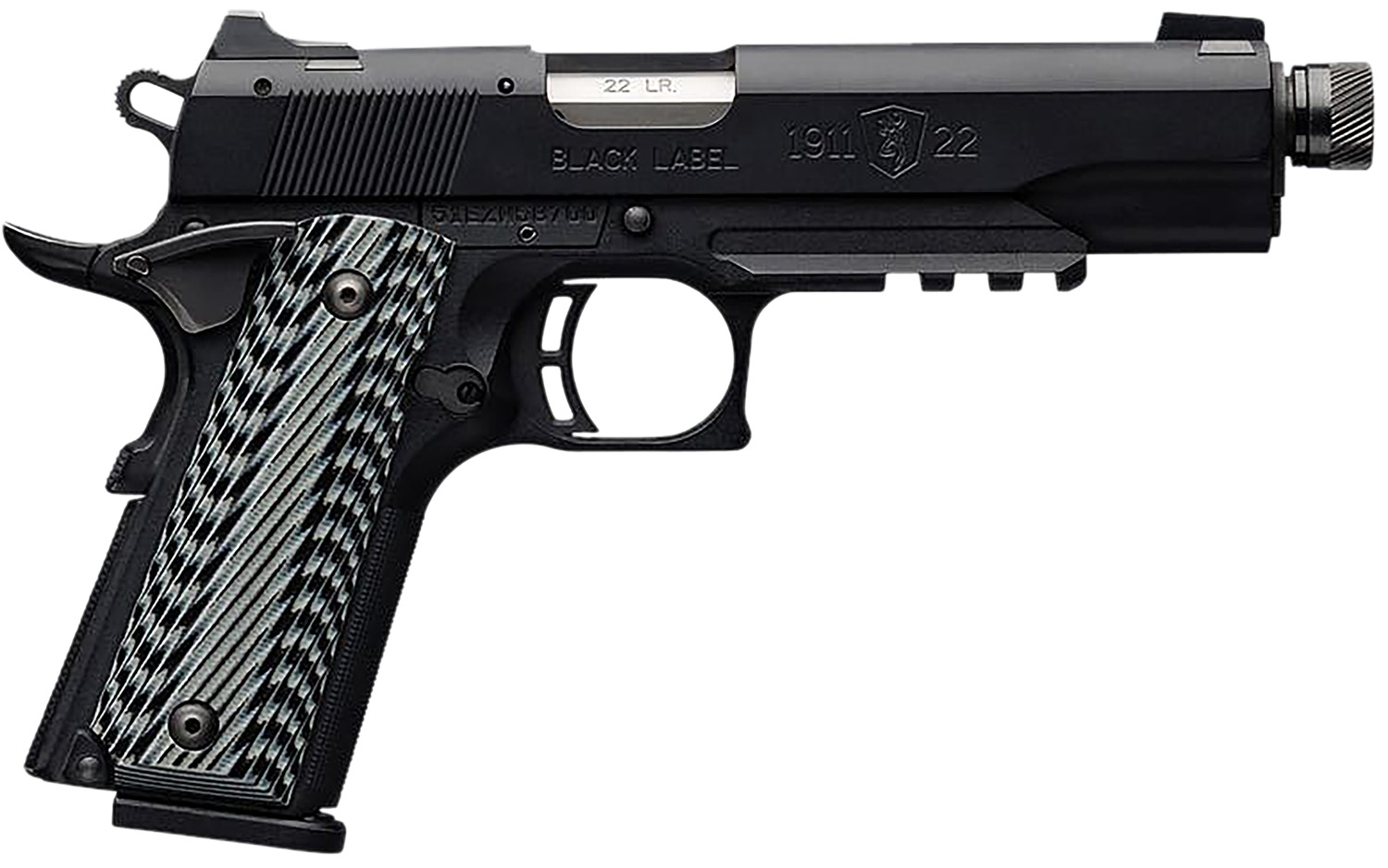 Browning 1911-22 Black Label SR Full Size .22 LR Single Action Pistol 10+1 Matte Black