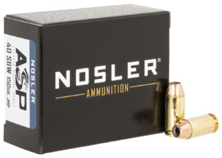 NOSLER Assured Stopping Power ASP .40 S&W 150 Gr JHP Ammunition