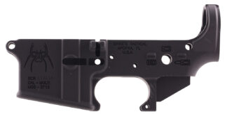 Spikes Tactical Spider AR-15 Stripped Lower, Multi-Caliber, 7075-T6 Black Hard-Coat Anodized