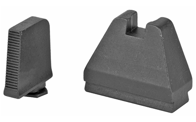 Ameriglo GL-808 Tall Suppressor Sights 9XL Height, Black Serrated Front, Optic Compatible