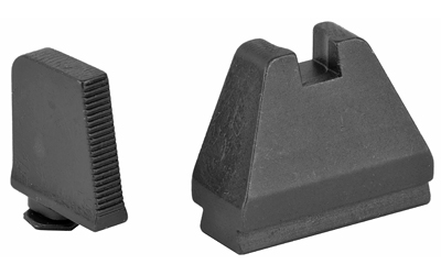 Ameriglo GL-808 Tall Suppressor Sights 9XL Height, Black Serrated Front, Optic Compatible