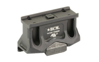 Bravo Company BCM a/T Optic Mount for Aimpoint Micro T2, Lower 1/3 Cowitness, Black Anodized