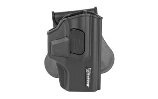 Bulldog Cases Rapid Release Level II Paddle Holster for SIG Sauer P320 (Right-Hand, Black Polymer)