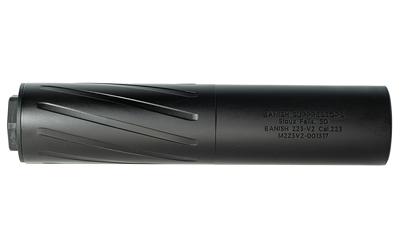 Banish VRMT 223 Ti Suppressor .224 Caliber and Smaller, 6.7 in, 1/2x28 HUB Mount, Black