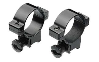 Burris Rimfire 1 in Medium Rings, 3/8 in Dovetail, Black Gloss Finish