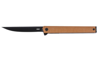 Columbia River CEO Flipper 3.35 in Coated Aus 8 Blade, Desert Tan Glass-Reinforced Nylon