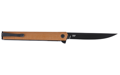 Columbia River CEO Flipper 3.35 in Coated Aus 8 Blade, Desert Tan Glass-Reinforced Nylon