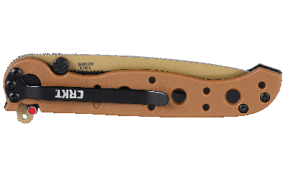 Columbia River M16-10DZ Desert Tan Folding Knife, 3.03 in D2 Steel Tanto Blade